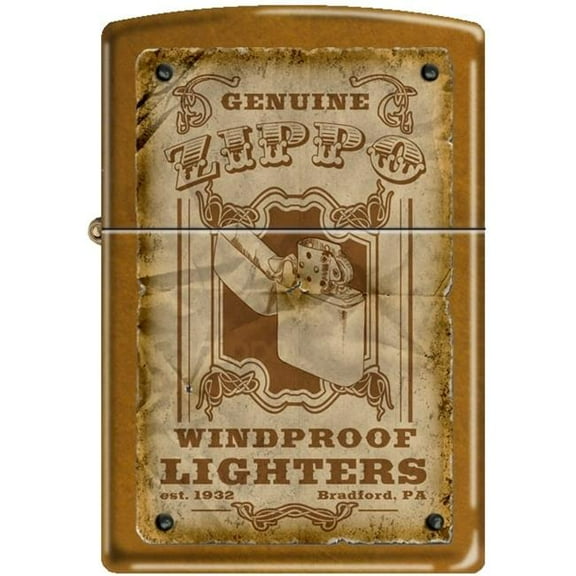 Pro-Cut ZIP-49477CI013385 2024 Zippo Custom Logo Vintage Tumbled Brass Lighter