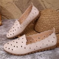 thumbnail image 6 of Xiaoxatg Women's Casual On Shoes Breathable Comfortable Flat Loafers for Daily Wear Ideal for Spring Summer Fall Walking Versatile Footwear for Any Occasion 7.5 Beige, 6 of 9