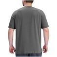 thumbnail image 5 of WAENQINLA Men's Big & Tall V Neck T-Shirts Raglan Short Sleeve Tees Shirt Plus Size Summer Casual Loose Lightweight Basic Tops Gray XL, 5 of 8