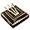 Black and Gold, variant on 125 Pieces Thanksgiving Plates Dinnerware - Gold Plastic Silverware and Thanksgiving Plates Pumpkins Include 25Dinner Plates 25Salad Plates 25Forks 25Knives 25Spoons