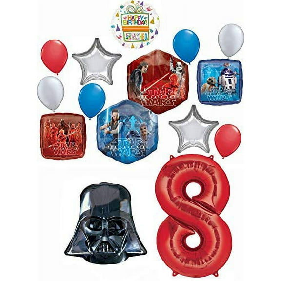 Star Wars Party Supplies 8th Birthday The Last Jedi Balloon Bouquet Decorations