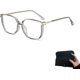 thumbnail image 3 of Beautyfeii Gafas de lectura anti-Blu-Ray HD con montura grande a la moda para mujer, gafas ligeras anti-azules para presbicia, 3 of 5