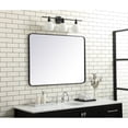 thumbnail image 3 of Soft corner metal rectangular mirror 30x40 inch in Black, 3 of 5