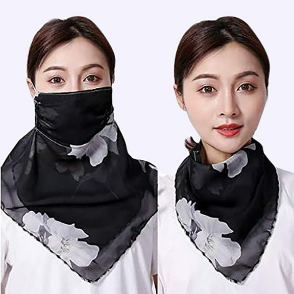 EQWLJWE 1 PC Women Sun Protection Print Scarf Multicolor Neck Scarf Masks Sports Protection Holiday Clearance