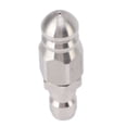 thumbnail image 2 of Boquilla de chorro de alcantarillado de 56MM, 5000PSI, 1 boquilla de chorro de alcantarillado frontal y 6 trasera de acero inoxidable para desatascar tuberías, eliminador de obstrucciones de inodoro, 2 of 14