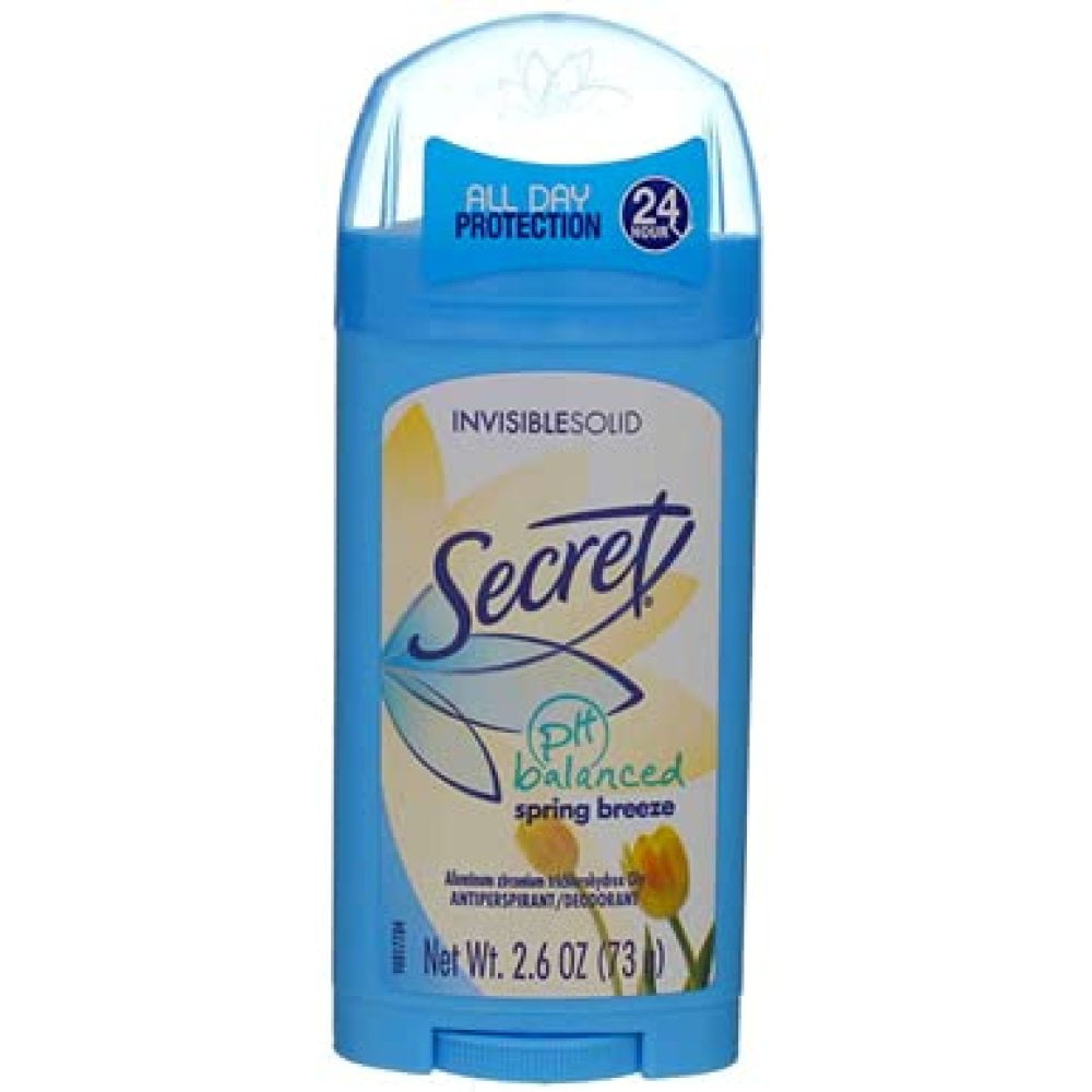 Secret Anti-Perspirant Deodorant Invisible Solid Spring Breeze 2.60 oz (Pack of 7)