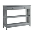thumbnail image 4 of Convenience Concepts Mission Table Console à un Tiroir, Fini Bois Gris, 4 of 5