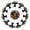 Multicolored 04, variant on 12 Pack Cupboard Knobs Crystal Clear Glass Cabinet Pulls, Round Knobs With Screws, Dresser Drawers Wardrobe Furniture Knobs USA Five-pointed Star Vintage Pattern