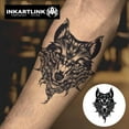 thumbnail image 2 of WWS-Tattoo Tech,2 Sheets Extra-Large Semi Permanent Tattoo,Adult Art Design Temporary Tattoos, Lasts 1-2 Weeks, Waterproof, Realistic look, No Adhesive, No reflection (Werewolf Design）, 2 of 4