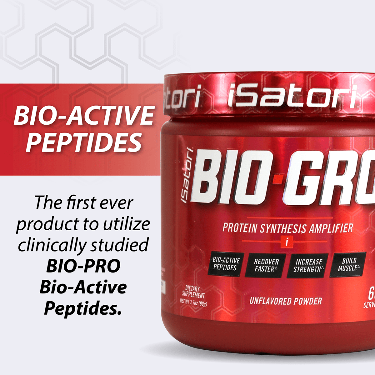 Isatori Bio-Gro, Protein Synthesis Amplifier, Unflavored, 3.7 oz (90 g)