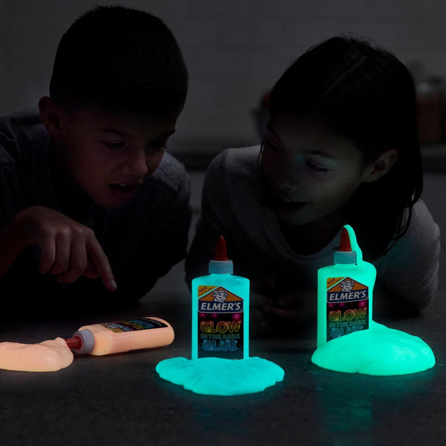 Elmer’s Glow-in-the-Dark Liquid Glue, Washable, Blue, Great for Making Slime