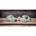 thumbnail image 3 of Ceramic Turtles Shamrock Salt and Pepper Shakers 3.75 Inch Gift, 3 of 4
