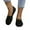Black, variant on Wide Ballet Flats Shoes for Women, Foldable Knit Women's Round Toe Slip on Flats with Arch Support, Comfortable Shoes for Women Dressy Casual Work Office