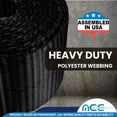 thumbnail image 4 of Mega Cargo Control USA 2" x 8' Ratchet Strap W/ Flat Snap Hook - (2-Pack) - WLL: 1666 lbs, 4 of 6