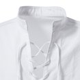 thumbnail image 4 of Camisa de Lino Y Algodón Para Hombre de Primavera Y Verano, Camisa Informal de Manga Larga Con Cuello Levantado Odeerbi ODB-6, 4 of 9
