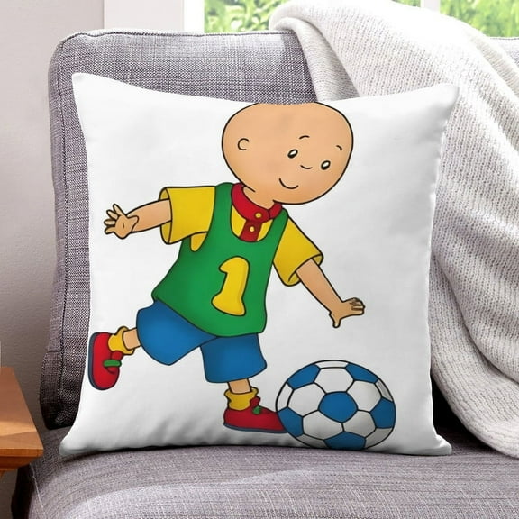 Caillou Pillow Cover Case Gifts Pillowcase Home Decorative Throw Cushion Birthday Present Fans Lover
