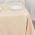 thumbnail image 3 of Efavormart 70" Beige 200 GSM Seamless Premium Polyester Square Tablecloth, 3 of 11