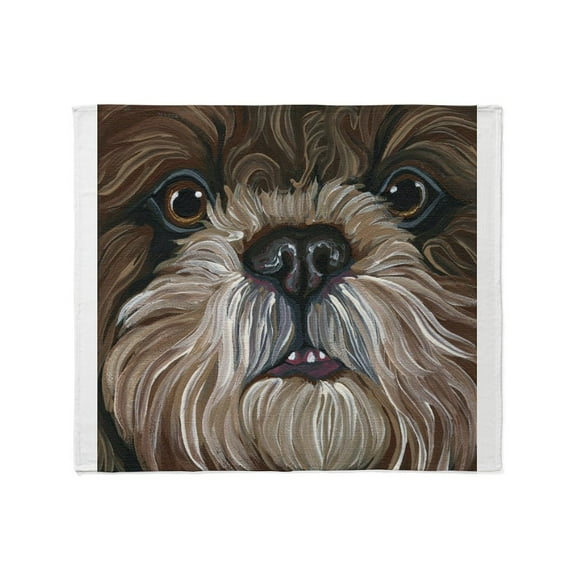 CafePress - Brown Shih Tzu Dog Throw Blanket - Soft Fleece Throw Blanket, 50"x60" for All Ages