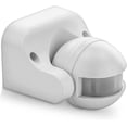 thumbnail image 1 of 1x Infrared Motion Sensor Detector Emerge Wall Mount Indoor Outdoor Splashproof 180° Tiltable Working Area 12m Range White, 1 of 4