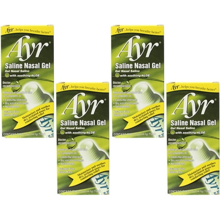 AYR Saline Nasal Gel with Soothing Aloe, 0.5 oz - 4 Pack