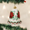 thumbnail image 2 of Old World Christmas Glass Blown Ornaments for Christmas Tree Poinsettia Bell, 2 of 3