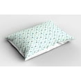 thumbnail image 2 of Ambesonne Clouds Pillow Sham 2 Pack, Hearts Polka Dots, 30"x20", Pale Sky Blue Blue Grey, 2 of 3