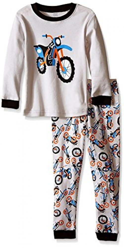 Elowel Pajamas Elowel Boys' Kid's Motorcycle Pajama Set, Multi, 3T