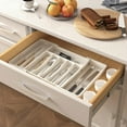 thumbnail image 3 of TNOBHG Chopsticks Spoon Organizer Cutlery Storage Box Expandable Multi-compartment Organizer for Kitchen Utensils, 3 of 8
