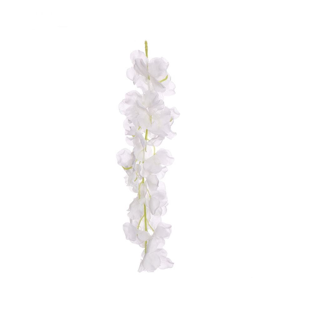 DIY Hanging Floral Silk Hydrangea Wedding Supplies Wisteria Vine Rattan ...