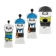 thumbnail image 2 of LOVIVER 4 Pieces Golf Club Head Covers Golf Driver Head Cover with Interchangeable Label White, 2 of 8