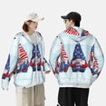 thumbnail image 6 of Fotbe Cute Gnomes in USA1 Men's Women's UPF 50+ Sun Protection Jacket Hooded Cooling Shirt with Pockets Hiking Outdoor Performance-3X-Large, 6 of 9