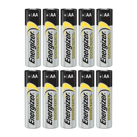 10 Count Energizer Industrial AA EN91 Alkaline 1.5v