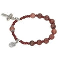 thumbnail image 4 of Pulsera cruzada de metal Bling Bling con piedras preciosas elásticas de estilo retro, 4 of 12