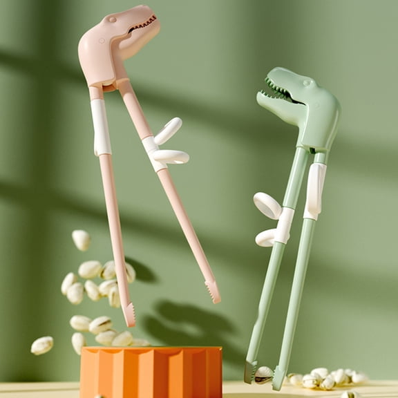 Queroig 1 Set Baby Chopsticks Cute Interesting Portable Dinosaur Shape Children Training Chopsticks for Home