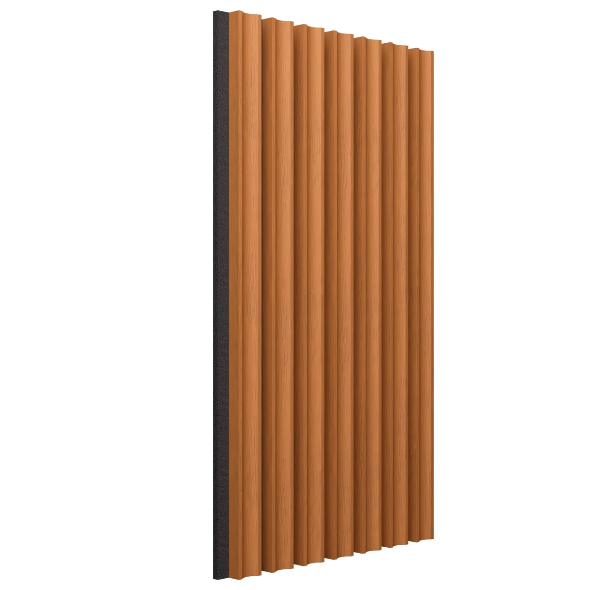Ekena Millwork AcoustixPro Noise Cancelling Concave Small Slat Wall Panel 11"W x 94 1/2"H, Early American (2 Pack)