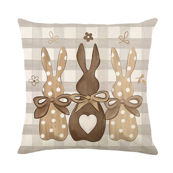 Easter Pillow Linen Print Furniture Sofa Decoration Pillow Bedroom Bedside Cushion Easter Decor