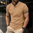 thumbnail image 2 of Maean Men's Shirts Casual Short Sleeve Basic Shirt Classic Lightweight Button Fashion Pullover T-Shirts, 2 of 6