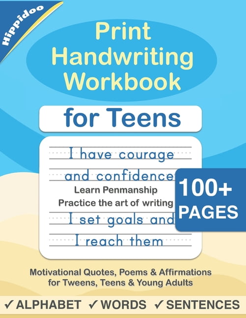 2 Cursive Handwriting Workbook for Teens Master Print and Cursive Writing Penmanship for Teens A cursive writing practice workbook for young adults and teens 