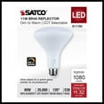 thumbnail image 3 of SATCO 11785 BR40 Reflector LED Light Bulb 11 Watt 120 Volt 5CCT Select 27K/30K/35K/40K/50K Dimmable (6 Pack), 3 of 9