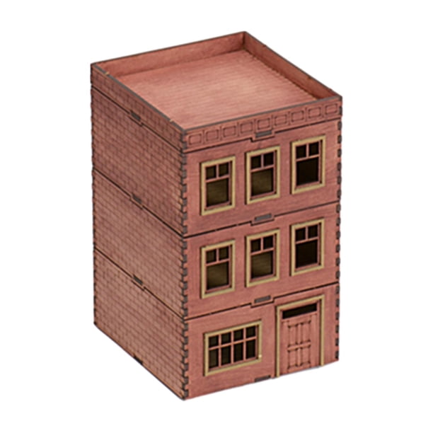 Maqueta arquitectónica 3D de madera para armar, modelo a escala 1:72, villa de estilo europeo. Estilo A