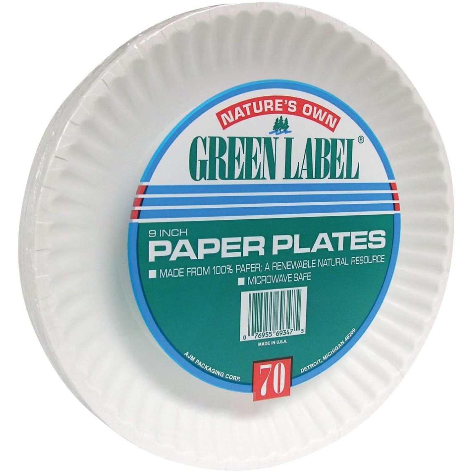 Nature's Own Green Label Paper Plates