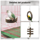 thumbnail image 4 of Kit Juguetes Bloosom  Para Loro Pájaro Ave Campana Columpio Percha Natural, 4 of 4