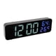 thumbnail image 5 of Reloj electrónico con espejo LED, reloj despertador digital con espejo LED de 9,1 pulgadas, relojes despertadores eléctricos LED de mayor durabilidad, 5 of 9