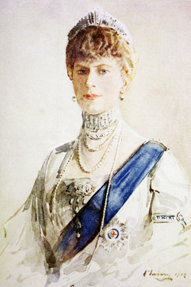 Mary Of Teck 1867 To 1953 Born Victoria Mary Augusta Louise Olga Pauline Claudine Agnes Queen Consort Of George V Of The United Kingdom After A Painting By John Lavery From King AlbertS Book Published