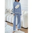 thumbnail image 6 of PRETTYGARDEN Women's 17 Piece Fall Knit Sweater Set Long Sleeve Tops Wide Leg Pants Sweatsuit Tracksuit Outfit Winter Clothing, 6 of 6