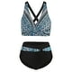 thumbnail image 4 of Augper Fashion Women's Sleeveless Printing Bikini Set Swimsuit Push-Up Padded Swimwear Swimsuit Beachwear, 4 of 8