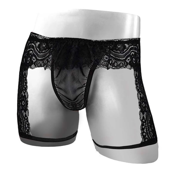 Men's Underwear Personality Fashion Casual Lace Sexy Sexy Thong Sexy Pouch Pouch Flat Gaiter Briefs