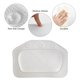 thumbnail image 3 of Almohada de bañera, almohada de baño de lujo con ventosas antideslizantes, almohadas de baño de PVC impermeables para cabeza y cuello, se adapta a todas las bañeras y spas domésticos, color blanco, 3 of 4