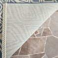 thumbnail image 6 of SAFAVIEH Courtyard Thane Abstract Indoor/Outdoor Area Rug, Blue/Beige, 2' x 3'7", 6 of 11