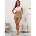 thumbnail image 5 of Unique Bargains Women No Show Stretch Underwear Invisible Brief Panties S Light Green, 5 of 6
